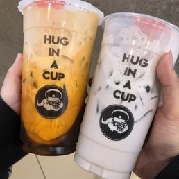Classic Thai Tea and Taro Milky Ice Classic Thai Tea and Taro Milky Ice