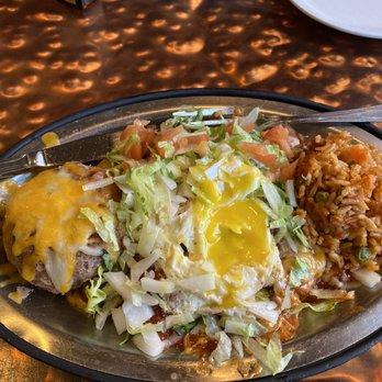 Dancing Eagle - Blue corn enchilada - New Mexican Cuisine Near Me - Casa Blanca, New Mexico