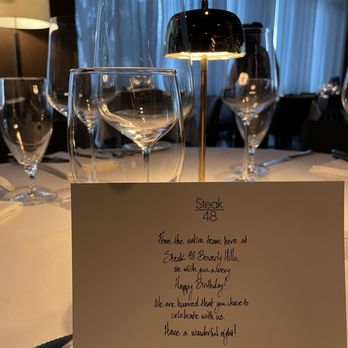 Steak 48 - Birthday card - Steakhouses Near Me - Beverly Hills, California