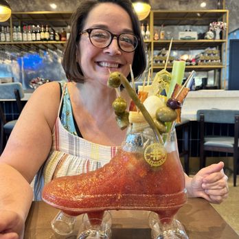 Hash Kitchen - Build Your Own Bloody Mary Bar in a roller skate cup. - Bars Near Me - Fort Worth, Texas Hash Kitchen - Build Your Own Bloody Mary Bar in a roller skate cup. - Bars Near Me - Fort Worth, Texas