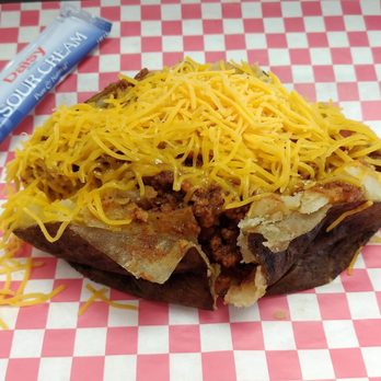 The Junkyard Dog - Chili Cheese Dog Potato - Hot Dogs Near Me - Sparta, Tennessee The Junkyard Dog - Chili Cheese Dog Potato - Hot Dogs Near Me - Sparta, Tennessee