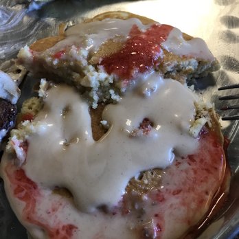 Goldies Restaurant - Pancakes with homemade strawberry and peanut butter sauces. Yummy! - Breakfast & Brunch Near Me - Naples, Florida Goldies Restaurant - Pancakes with homemade strawberry and peanut butter sauces. Yummy! - Breakfast & Brunch Near Me - Naples, Florida