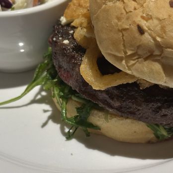 Hop Social Grill - Wagyu burger with coleslaw - American Near Me - Chandler, Arizona Hop Social Grill - Wagyu burger with coleslaw - American Near Me - Chandler, Arizona