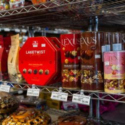 Nice chocolates at the beginning of the store