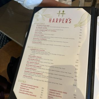 Harper's - Menu - Breakfast & Brunch Near Me - Atlantic City, New Jersey