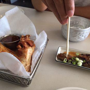 Larb Thai Food & Tapas - Fried chicken wing: crispy, but nothing more. - Thai Near Me - El Cerrito, California