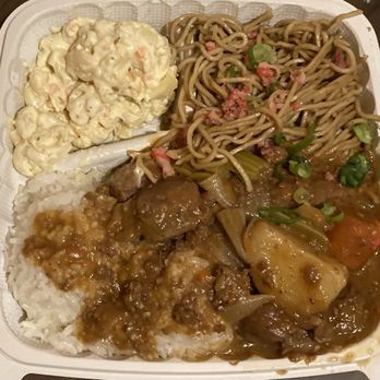Leeward Drive Inn - Beef Stew Plate minus the Toss Salad - Korean Near Me - Waipahu, Hawaii Leeward Drive Inn - Beef Stew Plate minus the Toss Salad - Korean Near Me - Waipahu, Hawaii