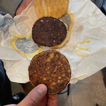 McDonald's - You can see on my receipt I didn't even order a plain sausage biscuit.  Do better McDonalds, you want $20/hr for this BS?? - Burgers Near Me - Rosamond, California