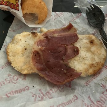 Bojangles - a sandwich with ham and bread - Southern Near Me - Murfreesboro, Tennessee