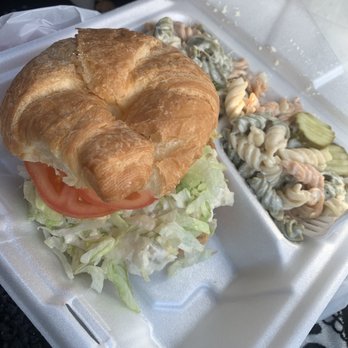 Sub Express - Chicken Salad on Croissant with Pasta Salad - Sandwiches Near Me - Statesville, North Carolina Sub Express - Chicken Salad on Croissant with Pasta Salad - Sandwiches Near Me - Statesville, North Carolina
