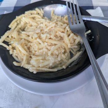 German Knodle - Spetzle with butter and cheese - Salad Near Me - St Petersburg, Florida German Knodle - Spetzle with butter and cheese - Salad Near Me - St Petersburg, Florida