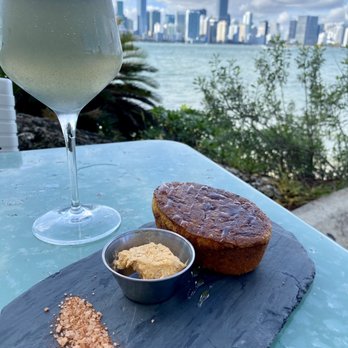 Rusty Pelican - Miami - Jalapeño cornbread - complimentary & amazing! - Seafood Near Me - Key Biscayne, Florida Rusty Pelican - Miami - Jalapeño cornbread - complimentary & amazing! - Seafood Near Me - Key Biscayne, Florida