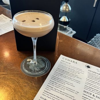 Cynara Restaurant & Lounge - Espresso martini - New American Near Me - Olympia, Washington Cynara Restaurant & Lounge - Espresso martini - New American Near Me - Olympia, Washington