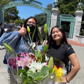 Moe's Flowers - My friend and I posing with the bouquet! - Florists Near Me - Berkeley, California Moe's Flowers - My friend and I posing with the bouquet! - Florists Near Me - Berkeley, California