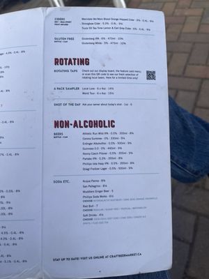 Menu photo 3 CRAFT Beer Market Victoria Harbour Victoria, BC Menu photo 3 CRAFT Beer Market Victoria Harbour Victoria, BC