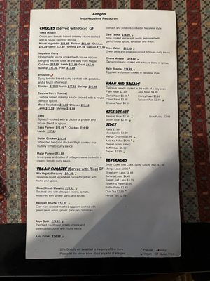 Menu photo 1 Aangan Albany, CA