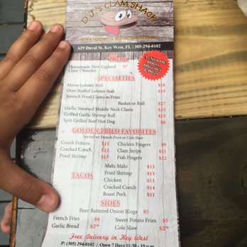 DJ's Clam Shack - Seafood Near Me - Key West, Florida
