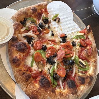 King of Fire - Garden pizza with pepperoni - Pizza Near Me - Charlotte, North Carolina King of Fire - Garden pizza with pepperoni - Pizza Near Me - Charlotte, North Carolina