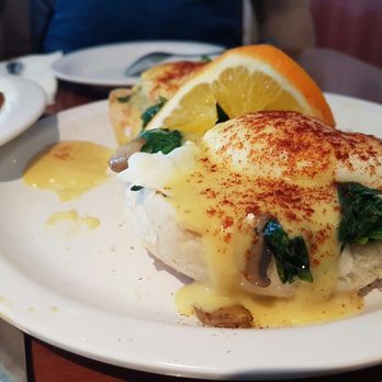 Eggs 'n Things - Eggs benedicts with pancakes and guava syrup - Breakfast & Brunch Near Me - Honolulu, Hawaii