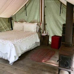 Huckleberry Tent and Breakfast - Inside the tent.