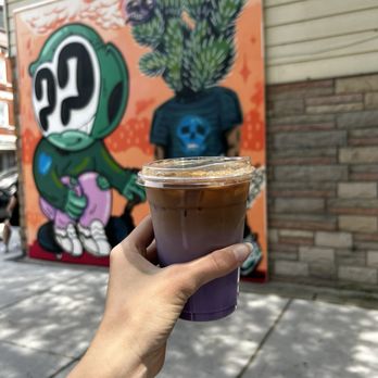 Novel Pizza Cafe - Ube horchata ! - Pizza Near Me - Chicago, Illinois Novel Pizza Cafe - Ube horchata ! - Pizza Near Me - Chicago, Illinois