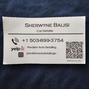 Precision Auto Detailing - Sherwyne's card - Auto Detailing Near Me