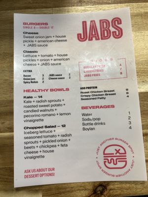 Menu photo 1 JABS Toronto, ON
