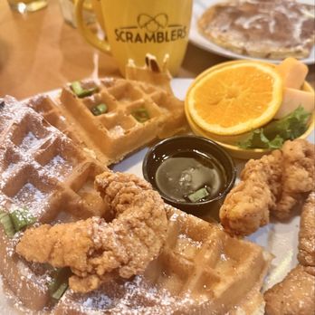 Scramblers - Chicken and waffles - Breakfast & Brunch Near Me - Farmington Hills, Michigan Scramblers - Chicken and waffles - Breakfast & Brunch Near Me - Farmington Hills, Michigan