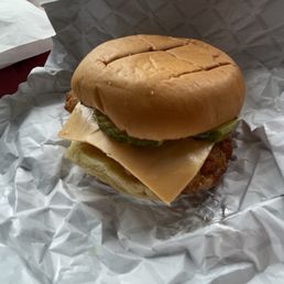 Chicken sandwich. Chicken sandwich.