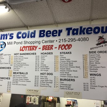 Sam's Cold Take Out Beer - menu - Grocery Near Me - Morrisville, Pennsylvania