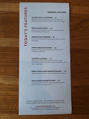 Menu photo 4 Anthony's Restaurant Gig Harbor, WA