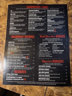 Menu photo 2 Backdraft Bar and Grille Pittsburgh, PA