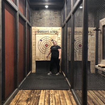 Dueling Axes - One of the throwing lanes. A rare yet exciting bullseye! - Venues & Event Spaces Near Me - Columbus, Ohio Dueling Axes - One of the throwing lanes. A rare yet exciting bullseye! - Venues & Event Spaces Near Me - Columbus, Ohio