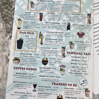 Trader Vics - Menu - Tiki Bars Near Me - San Jose, California Trader Vics - Menu - Tiki Bars Near Me - San Jose, California