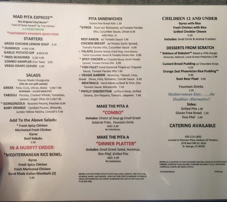 Menu photo 2 Mad Pita Express St George, UT Menu photo 2 Mad Pita Express St George, UT