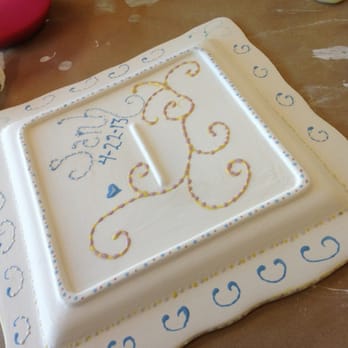 The Pottery Piazza - Back of plate - Paint-Your-Own Pottery Near Me - Plainville, Connecticut The Pottery Piazza - Back of plate - Paint-Your-Own Pottery Near Me - Plainville, Connecticut