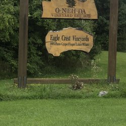 Eagle Crest Vineyards - The sign at the entrance