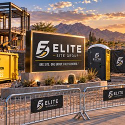 Elite Site Group - Elite Site Group / Waste Solution: Phoenix rentals for dumpsters, temporary fencing, barricades, portable toilets and site security cameras.