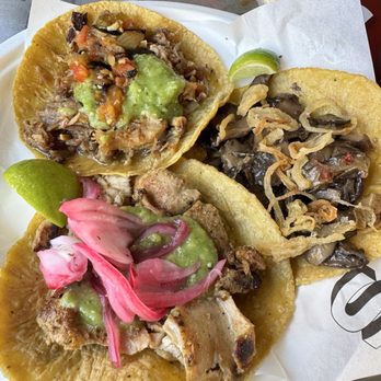 Santo Taco - Soho - Chicken, pork and mushroom tacos - Tacos Near Me - New York, New York