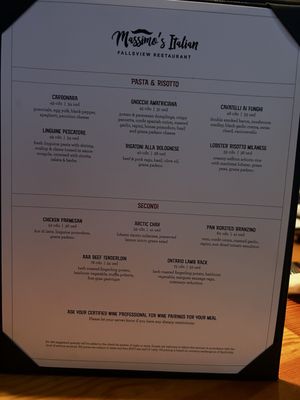 Menu photo 6 Massimo's Italian Fallsview Restaurant Niagara Falls, ON