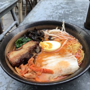Umamido - Ramen of the Chef....this was special. Filling, rich, delicious. The pork belly was perfectly seared. - Ramen Near Me - Brussels, BRU Umamido - Ramen of the Chef....this was special. Filling, rich, delicious. The pork belly was perfectly seared. - Ramen Near Me - Brussels, BRU