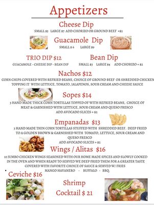 Menu photo 2 Las Casitas Blue Eye, MO Menu photo 2 Las Casitas Blue Eye, MO