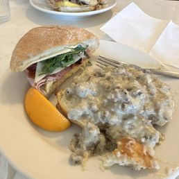 Egg Sandwich and Biscuits and Gravy Egg Sandwich and Biscuits and Gravy