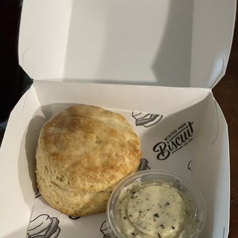 Winter Park Biscuit Co. - Biscuit with truffle "butter" $5 - Vegan Near Me - Orlando, Florida Winter Park Biscuit Co. - Biscuit with truffle "butter" $5 - Vegan Near Me - Orlando, Florida