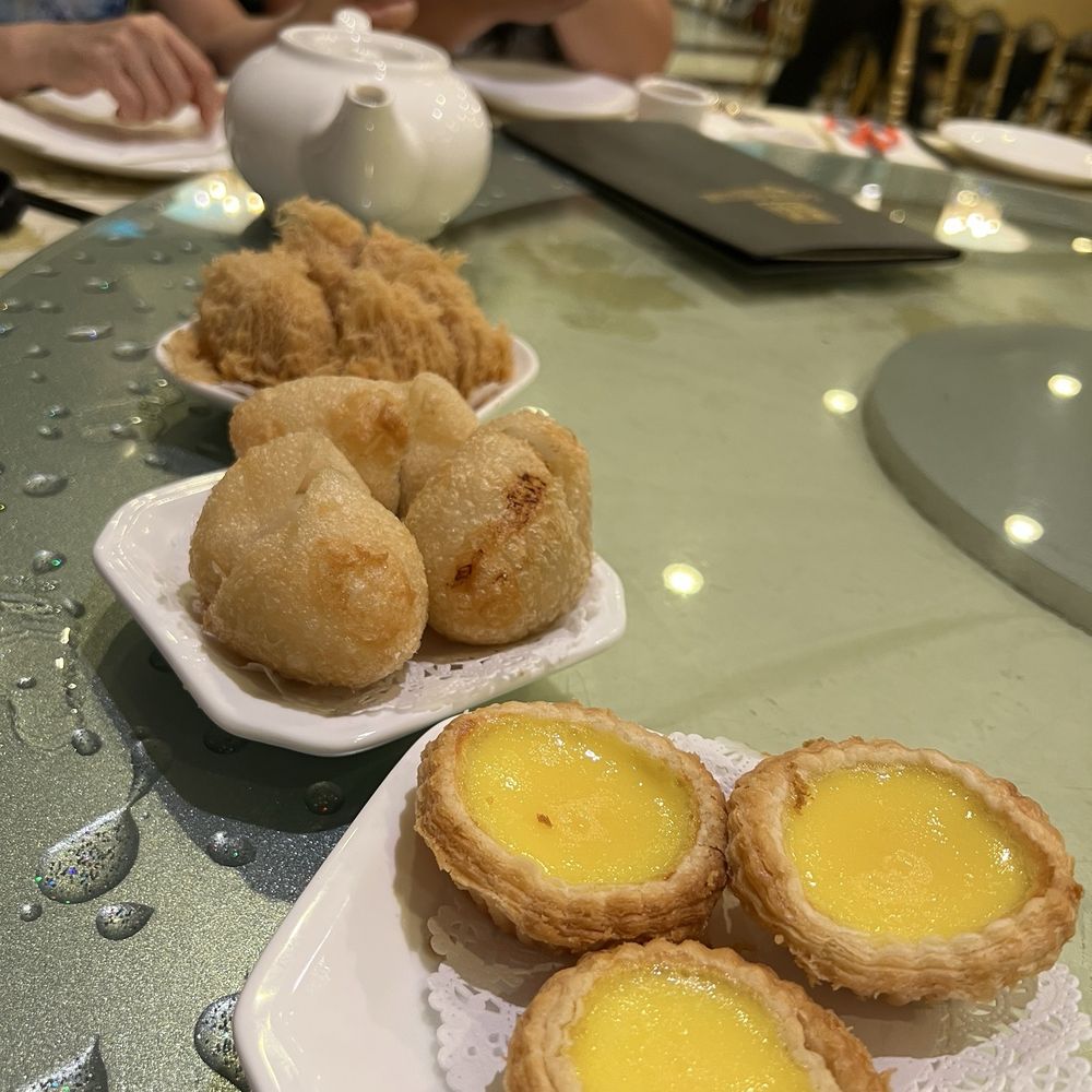 Grand Jade Banquet - Fan favorites must haves. Taro Puff thingy's and Mochi fried thingy's. Sooo good! - Cantonese Near Me - Flushing, New York