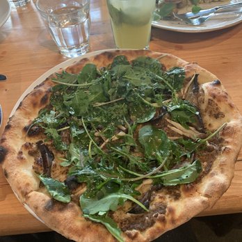 Trattoria Mercatto - Funghi with no cheese (made vegan) pizza - Italian Near Me - Toronto, Ontario Trattoria Mercatto - Funghi with no cheese (made vegan) pizza - Italian Near Me - Toronto, Ontario
