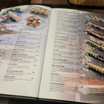 A & A Sushi House - Part of the menu - Japanese Near Me - Hauppauge, New York