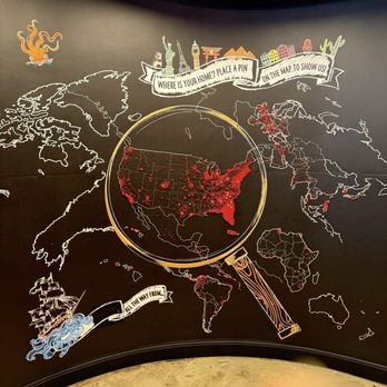 Bitty & Beau's Coffee - Map of the world indicating where customers are from - Coffee & Tea Near Me - Jacksonville, Florida