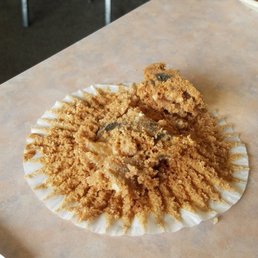 a piece of cake on a paper plate