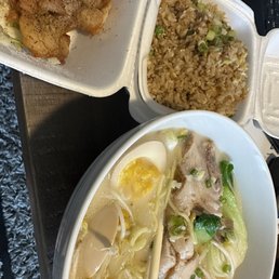 R1. Tonkotsu Ramen F5. Vegetable Fried Rice Japanese Chicken Nuggets